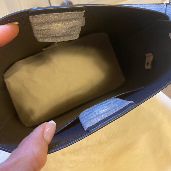 NWT! Kate Spade Small Bucket Refined Grain I Ocean Fog - Picture 6 of 9